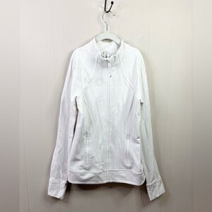 Lululemon Ivivva define jacket white full zip sweatshirt size 14